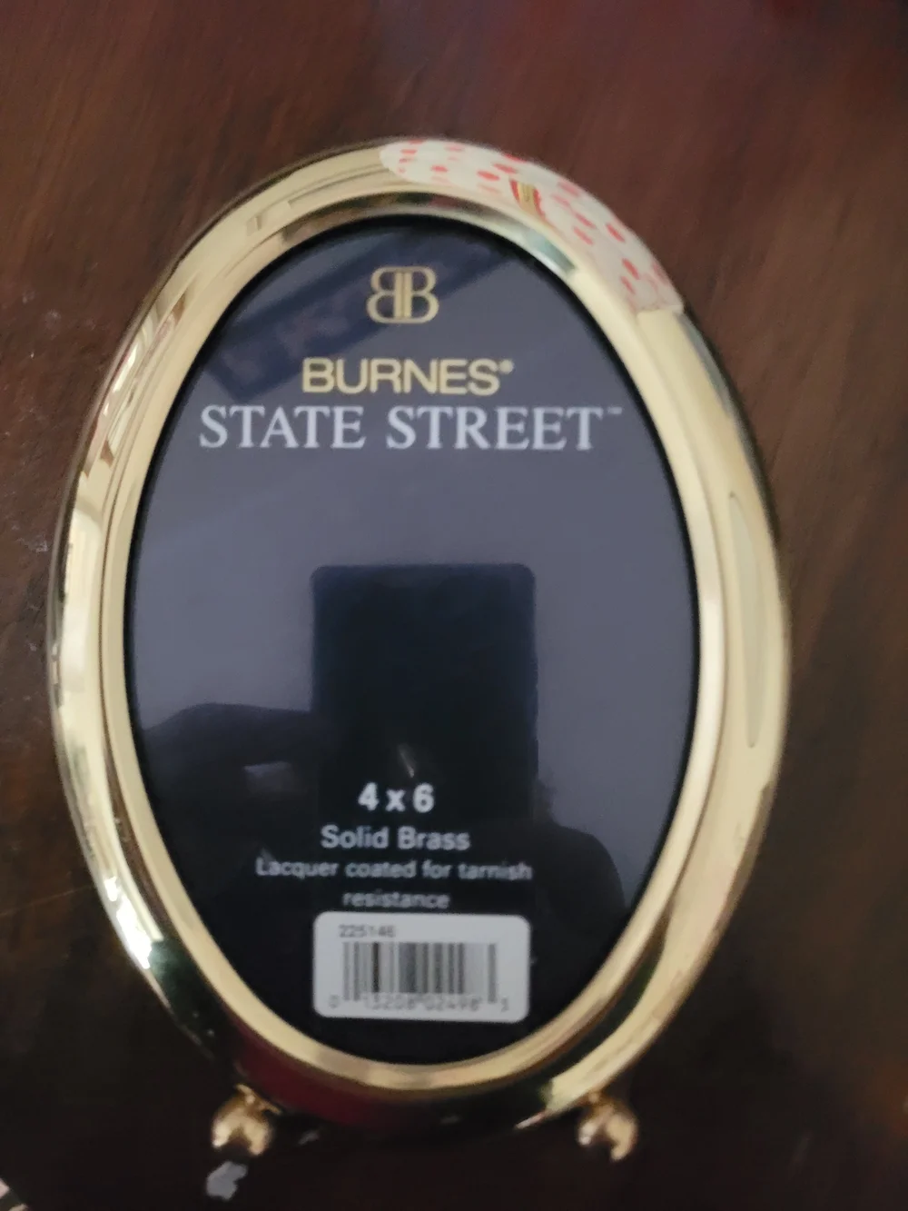 Burnes Of Boston Brass Oval Picture Frame
